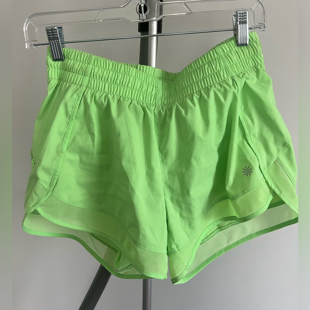 Athleta Mesh Racer Run Shorts